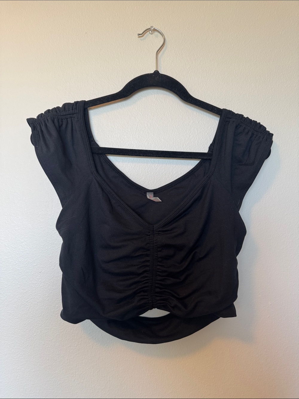 Free People Movement Black Crop Top